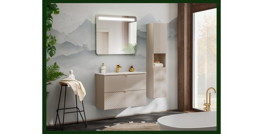 Meuble sous vasque AOKI 80cm mis en situation