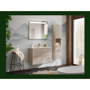 Meuble sous vasque AOKI 80cm mis en situation
