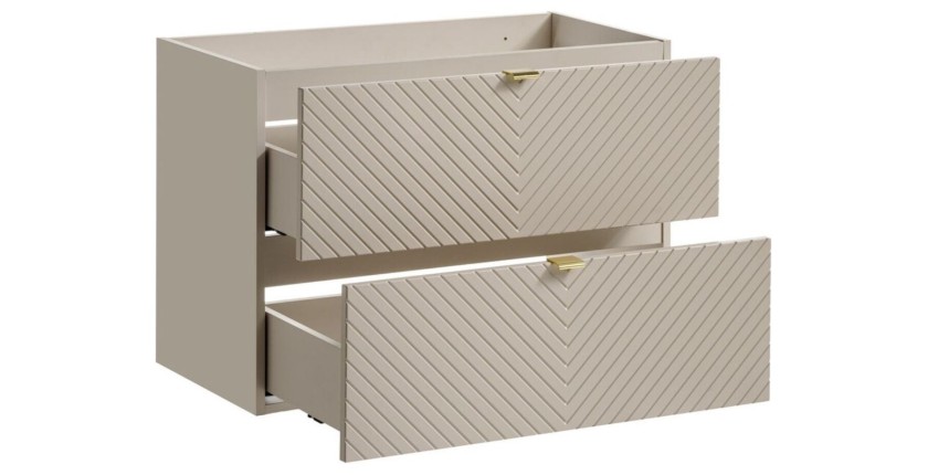 Meuble sous vasque AOKI 80cm ouvert