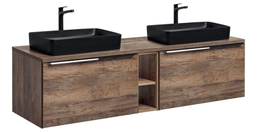 ensemble de meuble sous vasque + plan vasque + vasque VANTA 180cm