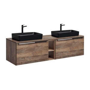 ensemble de meuble sous vasque + plan vasque + vasque VANTA 180cm