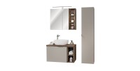 Ensemble de salle de bain VANTA taupe 80cm