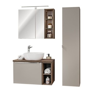 Ensemble de salle de bain VANTA taupe 80cm