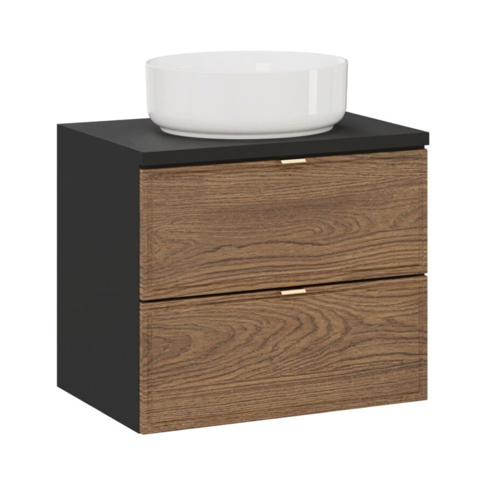 Ensemble meuble sous vasque 60cm, plan vasque et vasque à poser SAVIA