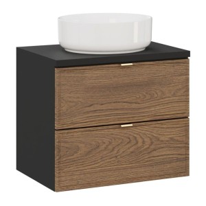 Ensemble meuble sous vasque 60cm, plan vasque et vasque à poser SAVIA