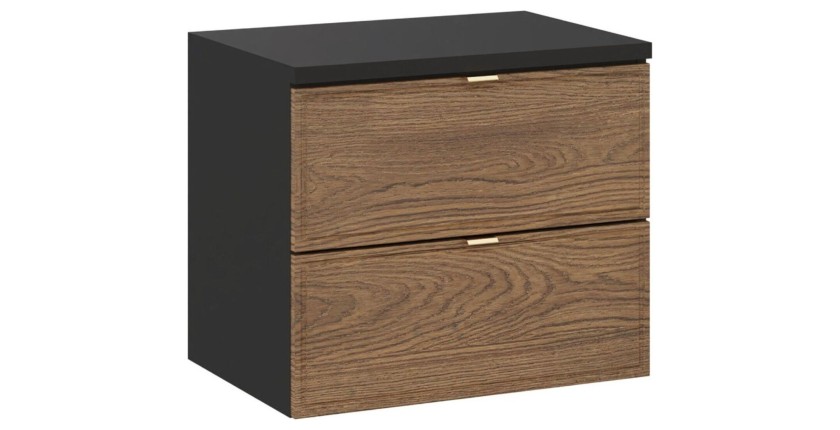 Ensemble de salle de bain SAVIA : meuble sous vasque 60cm + plan vasque