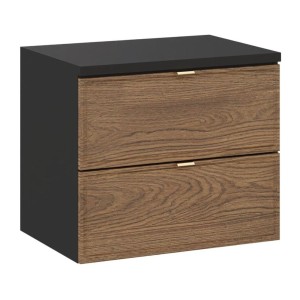 Ensemble de salle de bain SAVIA : meuble sous vasque 60cm + plan vasque