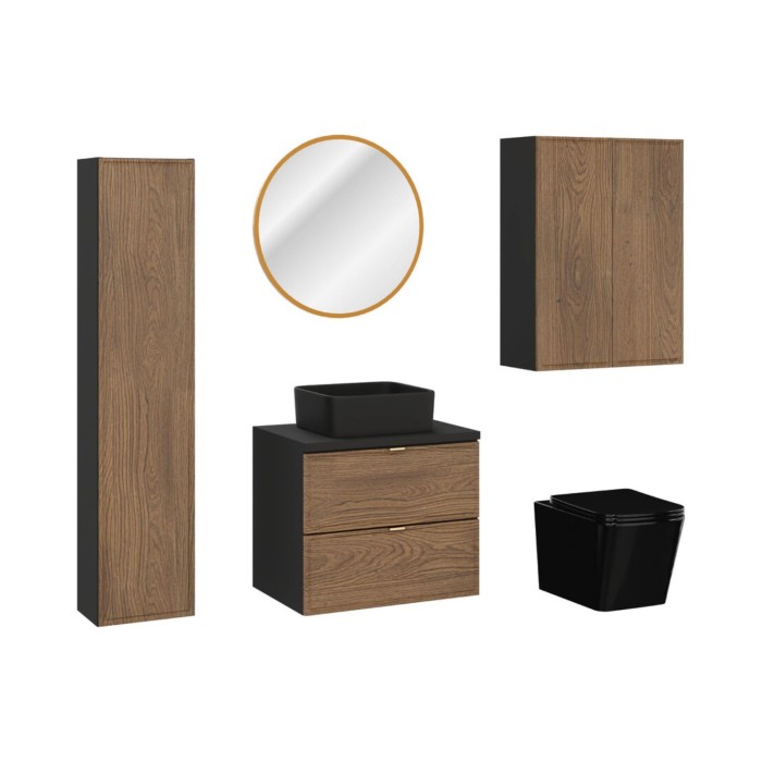 Ensemble de meubles de salle de bain SAVIA avec toilette