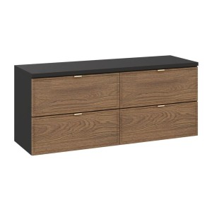 Ensemble de salle de bain SAVIA : meubles sous vasque 120cm + plan vasque