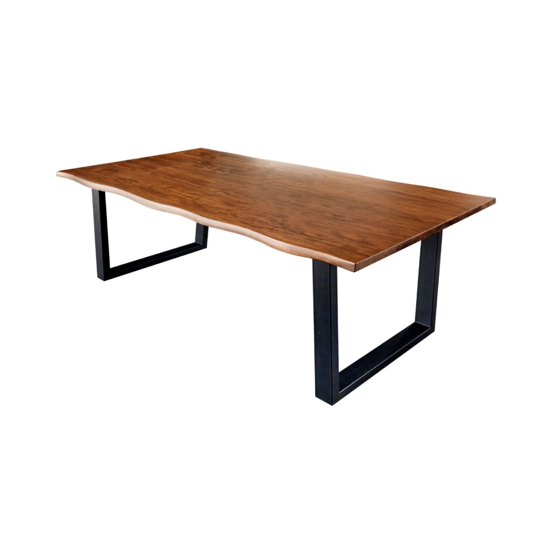 Table de salle à manger 160cm NALKO – Bois massif et métal – Style industriel