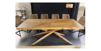Table de salle à manger LOVARK – Bois massif recyclé – 200 cm – Style rustique