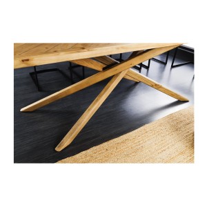 Table de salle à manger LOVARK – Bois massif recyclé – 200 cm – Style rustique