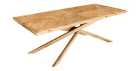 Table de salle à manger LOVARK – Bois massif recyclé – 200 cm – Style rustique