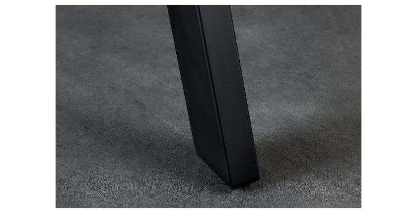 Table de salle à manger LODEN – Bois massif et métal – 140 cm – Ronde – Style industriel