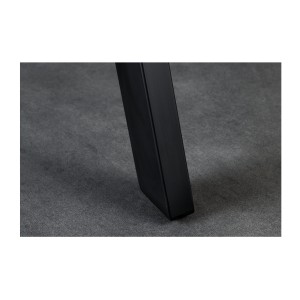 Table de salle à manger LODEN – Bois massif et métal – 140 cm – Ronde – Style industriel