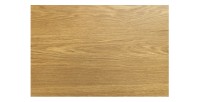 Table de salle à manger RADIAM – MDF plaqué noyer clair et métal – 200-320 cm – Extensible
