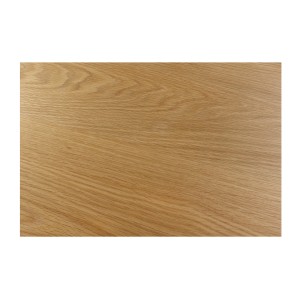 Table de salle à manger SOREN – Bois aspect chêne et métal – 120 cm – Ronde – Style industriel