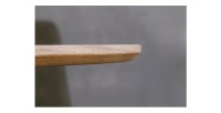 Zoom sur la tranche du plateau de la table SOREN ronde 120cm