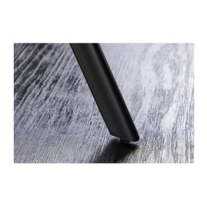 Table de salle à manger SOREN – Bois aspect chêne et métal – 120 cm – Ronde – Style industriel