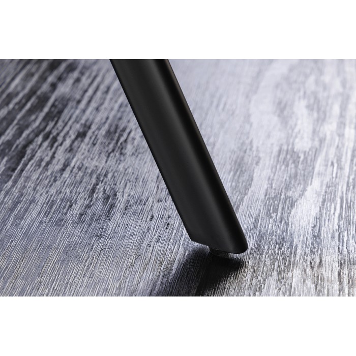 Tavolo da pranzo SOREN – Aspetto pietra e metallo – 120 cm – Rotondo – Stile moderno