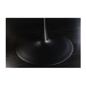 Table de salle à manger SOREN – Placage chêne et métal – 120 cm – Ronde – Style moderne