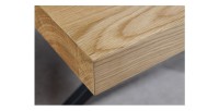 Zoom sur le coin de la table AZMA 200cm