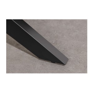 Table de salle à manger AZMA – Placage chêne et métal – 200 cm – Style moderne