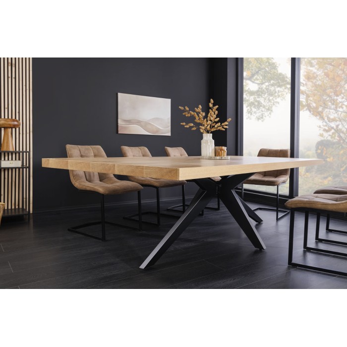 Table AZMA 240cm vu de côté et de face