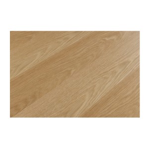 Table de salle à manger AZMA – Placage chêne et métal – 240 cm – Style moderne