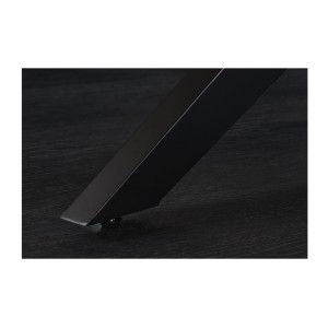 Table de salle à manger AZMA – Placage chêne et métal – 240 cm – Style moderne