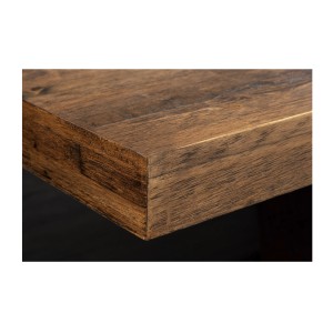 Table de salle à manger TONDAL – Bois de pin, MDF et métal – 160-200 cm – Extensible