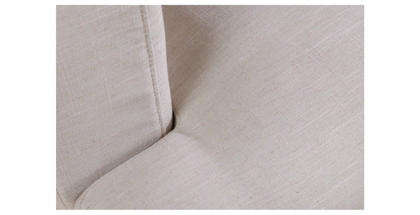 Zoom sur la structure du canapé droit KALIA blanc