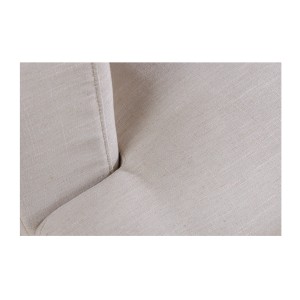 Zoom sur la structure du canapé droit KALIA blanc