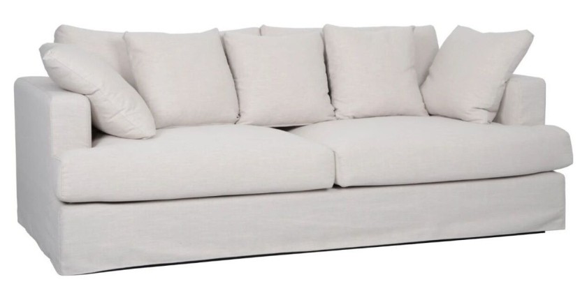 Canapé droit KALIA blanc