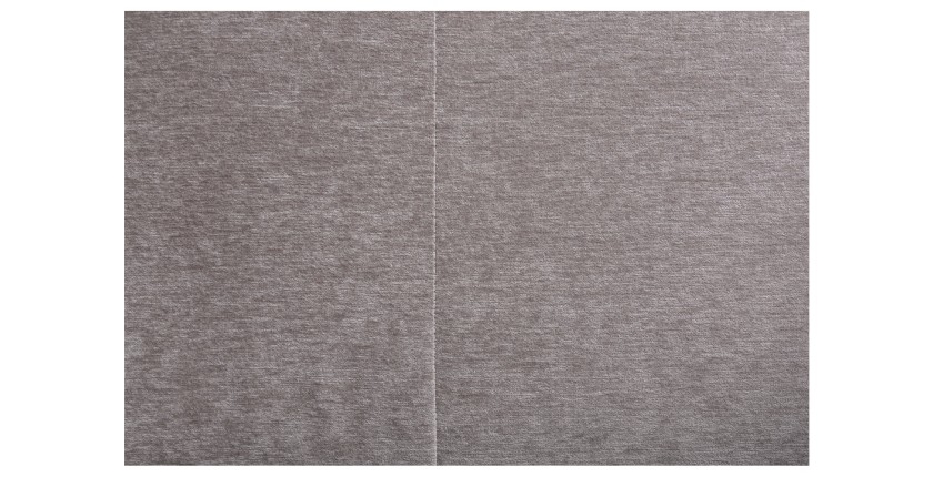 Zoom sur la texture du canapé d'angle KALIA en velours taupe