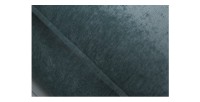 Zoom sur la texture du canapé droit KALIA bleu canard