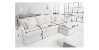 Dimensions canapé d'angle KALIA blanc