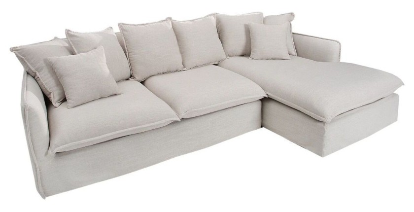 Canapé d'angle KALIA blanc