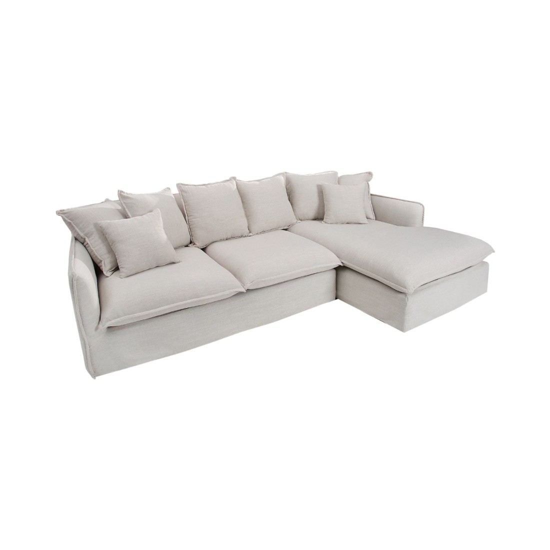 Canapé d'angle KALIA blanc