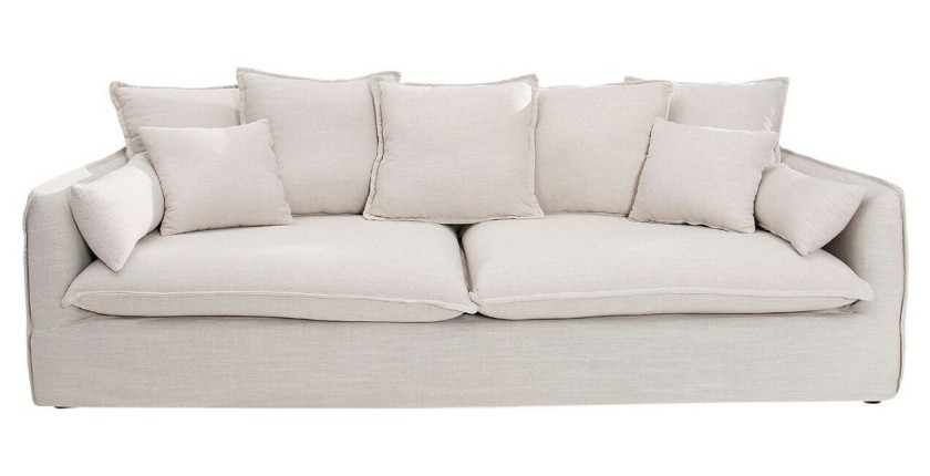 Canapé droit 3 places HEAVEN blanc