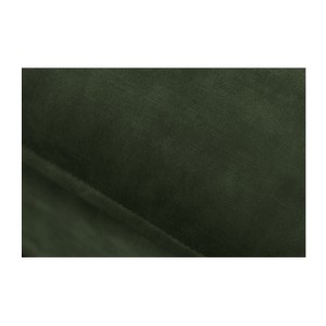 Zoom sur l'assise du pouf KALIA en velours vert foncé