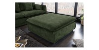 Pouf KALIA en velours vert foncé vu de loin