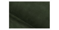 Zoom sur l'assise du pouf KALIA en velours vert foncé