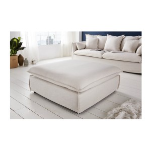 Pouf KALIA blanc mis en situation