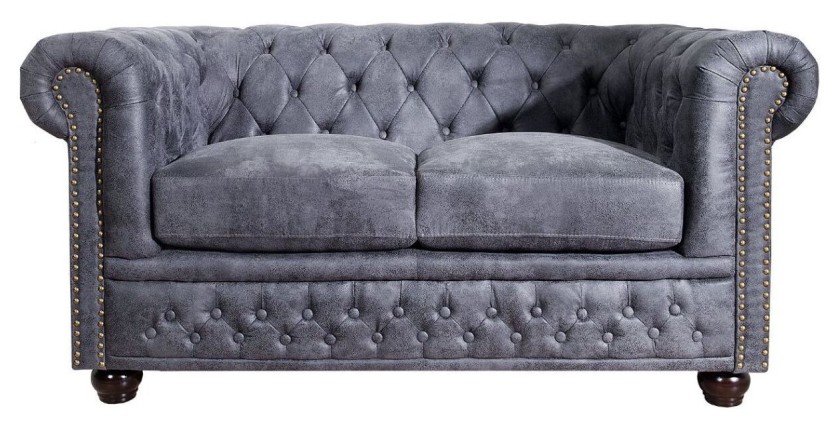 Canapé 2 places EDGAR gris