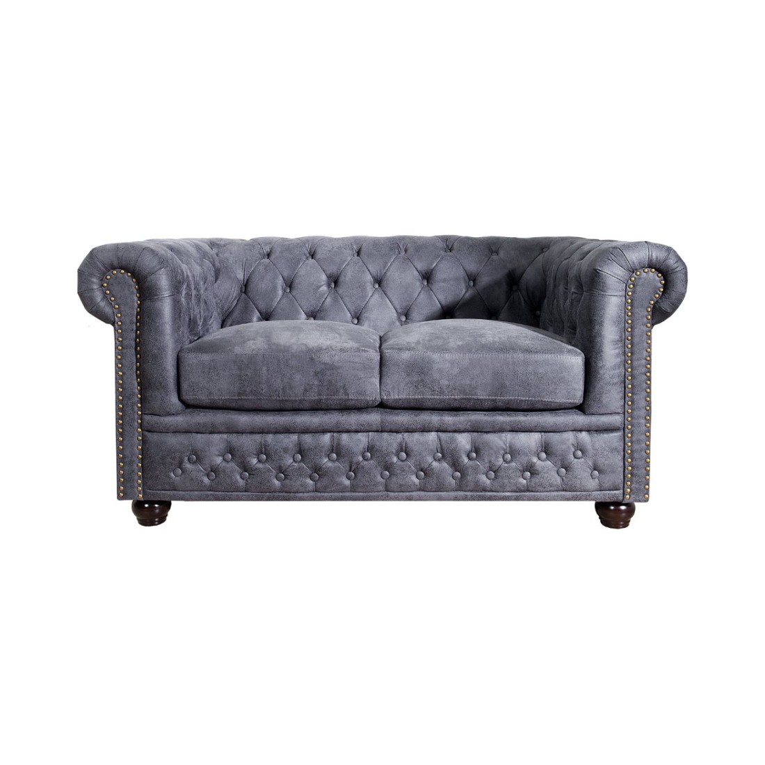 Canapé 2 places EDGAR gris