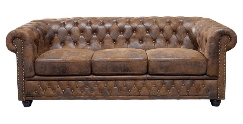 Canapé 3 places EDGAR marron