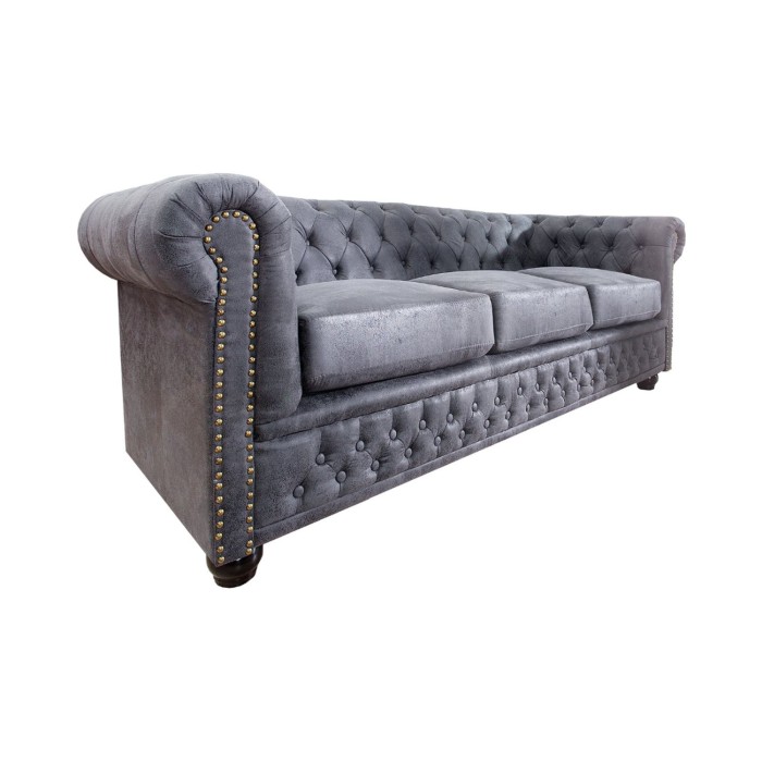 Canapé 3 places EDGAR gris