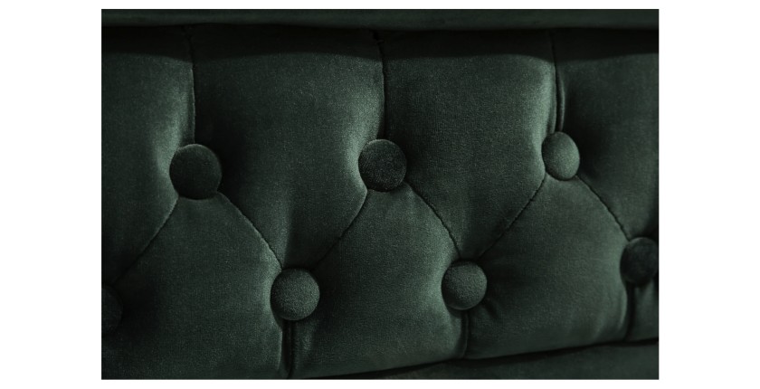 Zoom sur le motif du canapé 3 places EDGAR vert
