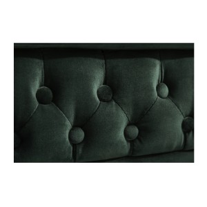 Zoom sur le motif du canapé 3 places EDGAR vert